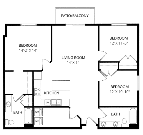 3x2 Logan floor plan